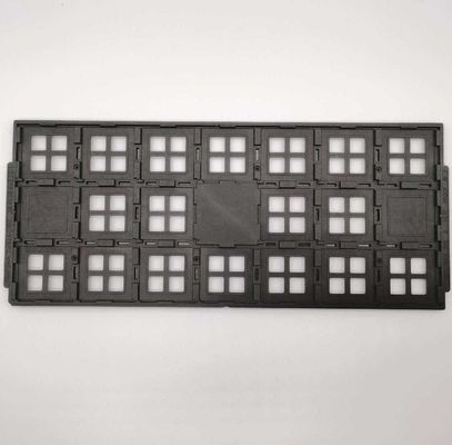 Bandejas pretas plásticas da matriz do GV ESD Jedec para produtos eletrônicos
