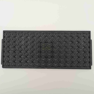 comprar Padrão do ISO 9001 de Tray With da matriz do preto JEDEC do retângulo do PES online manufacture