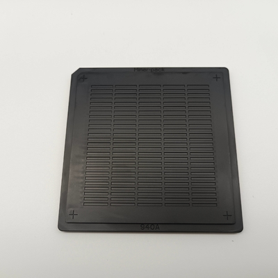 Bom preço. A bolacha morre preto microplaquetas de Tray For Micro IC do bloco do waffle de um ESD de 4 polegadas on-line