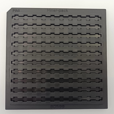 Bom preço. O ESD enegrece o ABS 4 nivelamento de Chip Tray For Electronic Parts 0.3mm da polegada on-line