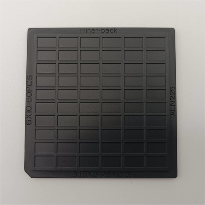 Bom preço. Pacote de waffle preto permanente antiestático de 2 polegadas para componentes eletrônicos on-line