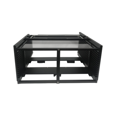 Bom preço. Carregador de wafer de metal de acabamento polido de 12 polegadas e 13 ranhuras compatível com equipamento de automação on-line