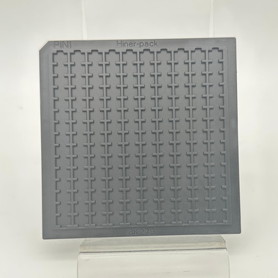 Bom preço. Chamfer IC chip tray durável anti-estático e de alta densidade Waffle Pack usado na indústria de semicondutores on-line
