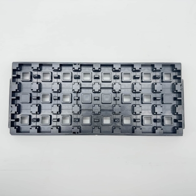 Bom preço. Trays de matriz Jedec personalizados em preto Curvatura inferior a 0,76 mm Tray de embalagem de semicondutores on-line