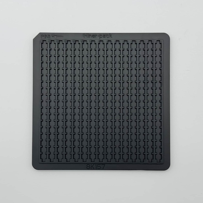 Bom preço. Caixa de Waffle Design Proteção ESD bandejas de matriz nua para componentes de chip de tamanho pequeno on-line