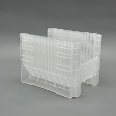 Bom preço. Caixa de transporte de wafer de PP transparente 16PCS para transporte de wafer de semicondutor on-line
