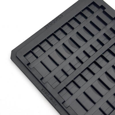 Bom preço. Precision molded conductive PC Waffle Pack chip tray para armazenamento de semicondutores on-line