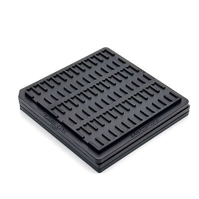 Bom preço. Caixas de chips reutilizáveis de pacote de waffle ESD-Safe com tamanho de cavidade personalizável para proteção de IC de semicondutores on-line