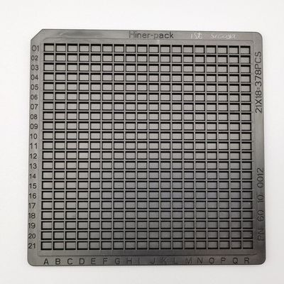 Bom preço. Injeção de moldagem Waffle Tray Embalagem ESD preto empilhável on-line