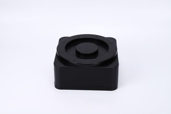Bom preço. O remetente horizontal antiestático preto da bolacha girou o ODM aberto do OEM da caixa on-line
