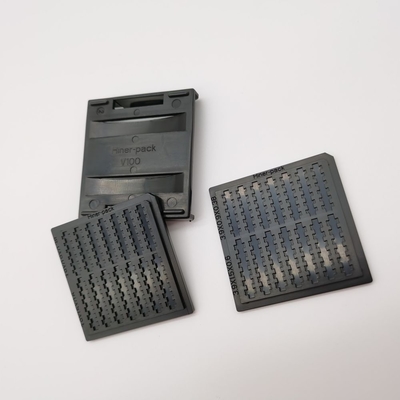 Bom preço. Bandejas seguras carregadas feitas sob encomenda de IC Chip Tray Anti Static ESD do bloco do waffle on-line